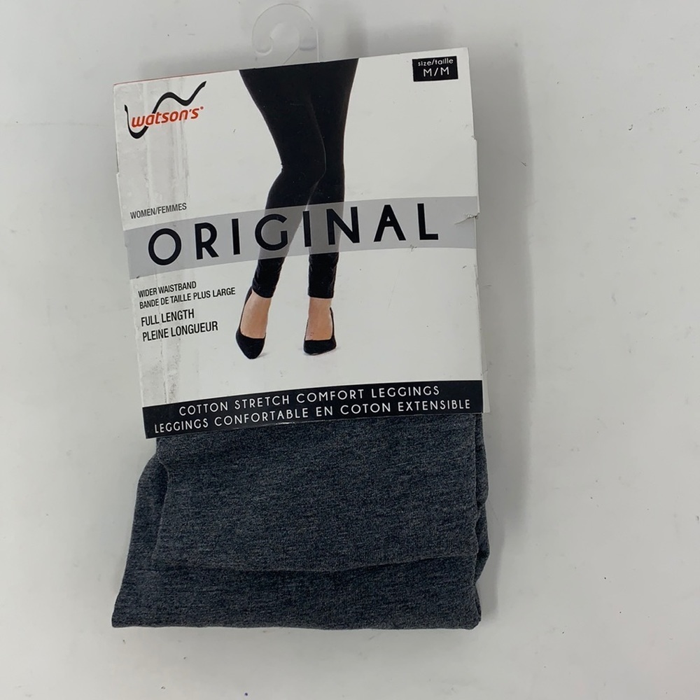 Gray Leggings Cotton Full Length‎ - Medium
